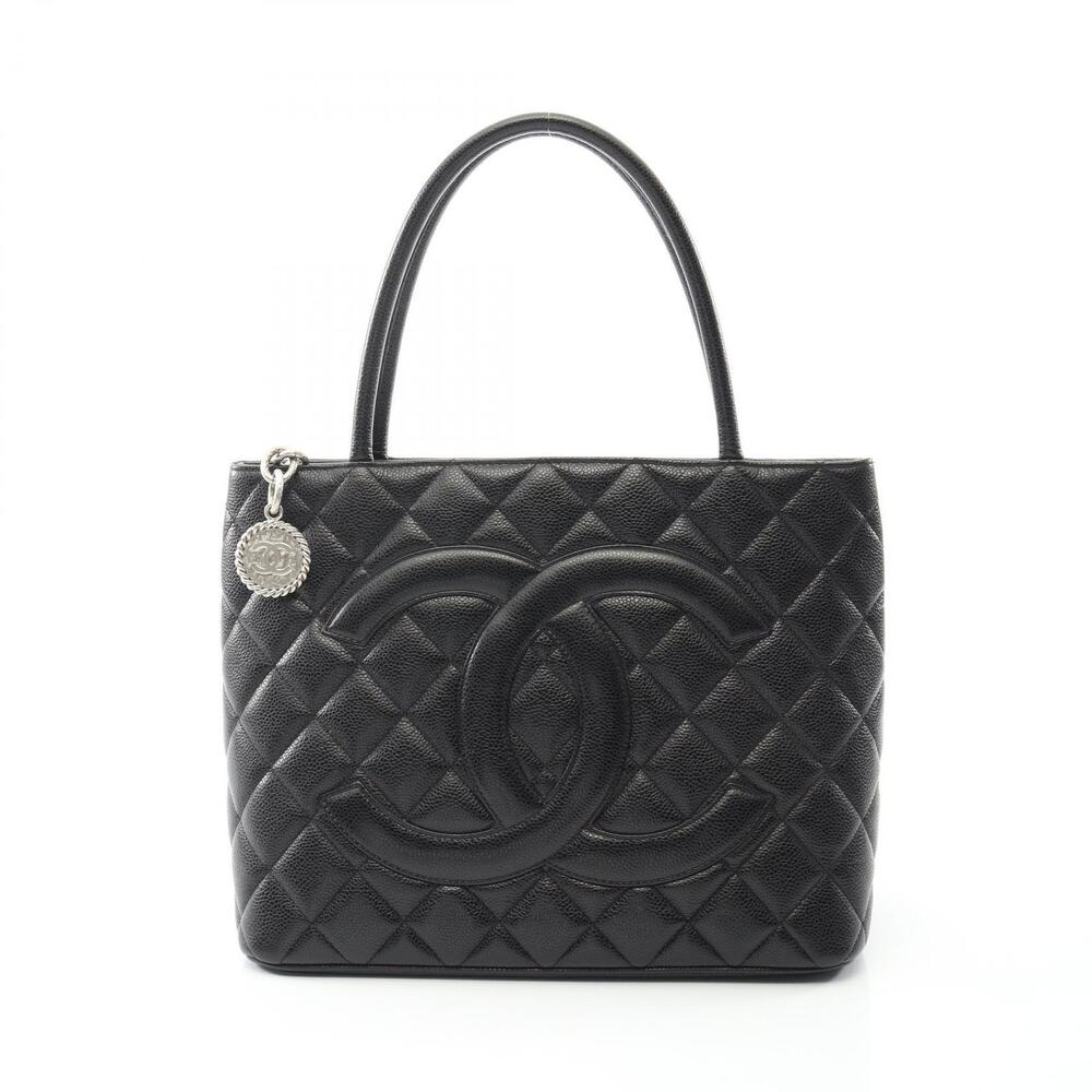 Chanel Reissue Tote Bag Caviar Leather Grained Calfskin Black